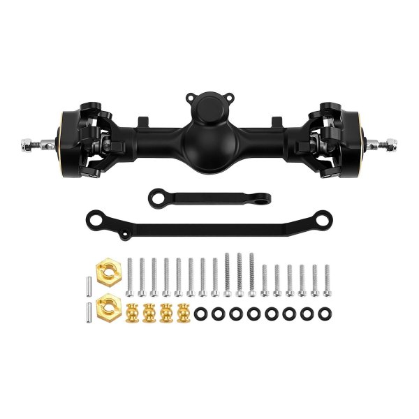 画像9: INJORA +4mmナイロンプラネットアクスル、ダブルジョイントシャフト＆真鍮ステアリングナックル付き、1/24 Axial SCX24用 S25o0320216452 (9)