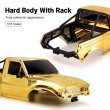 画像2: 未組立ゴールド：INJORA 限定版 IR60 ピックアップハードボディ 1/18 TRX4M ディフェンダー ブロンコ用 (ゴールド) S25o0363349226 (2)