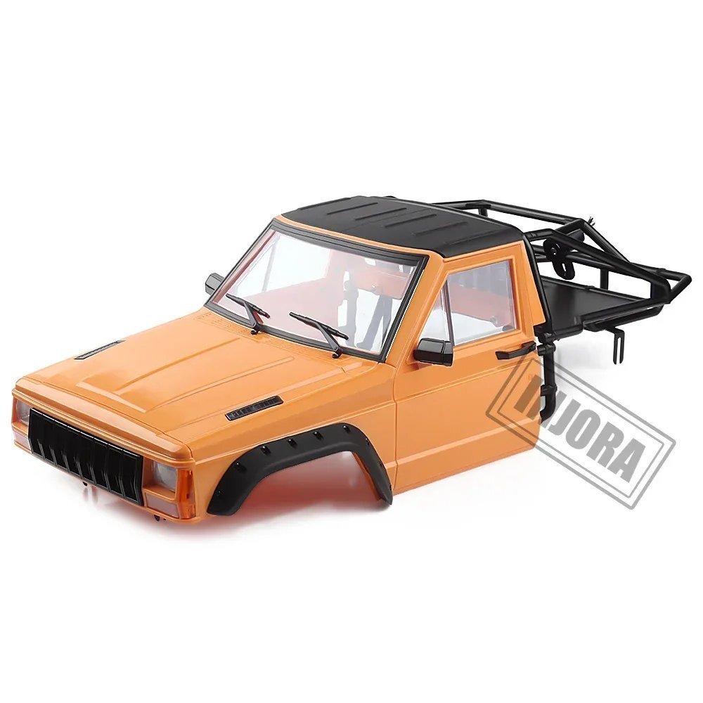 INJORA RC カー チェロキー ボディ キャブ & バックハーフ ケージ 1/10 クローラー TRX4 アキシャル SCX10 90046