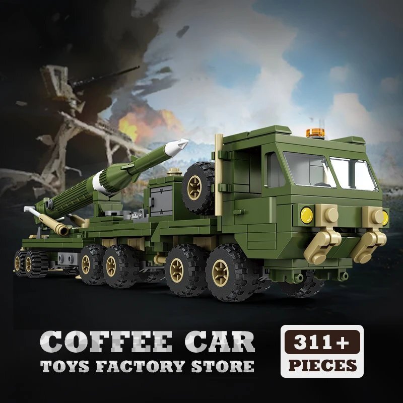 軍用トラック ブロック 陸軍 ミサイル MOC 3Dモデル S22d8657679269