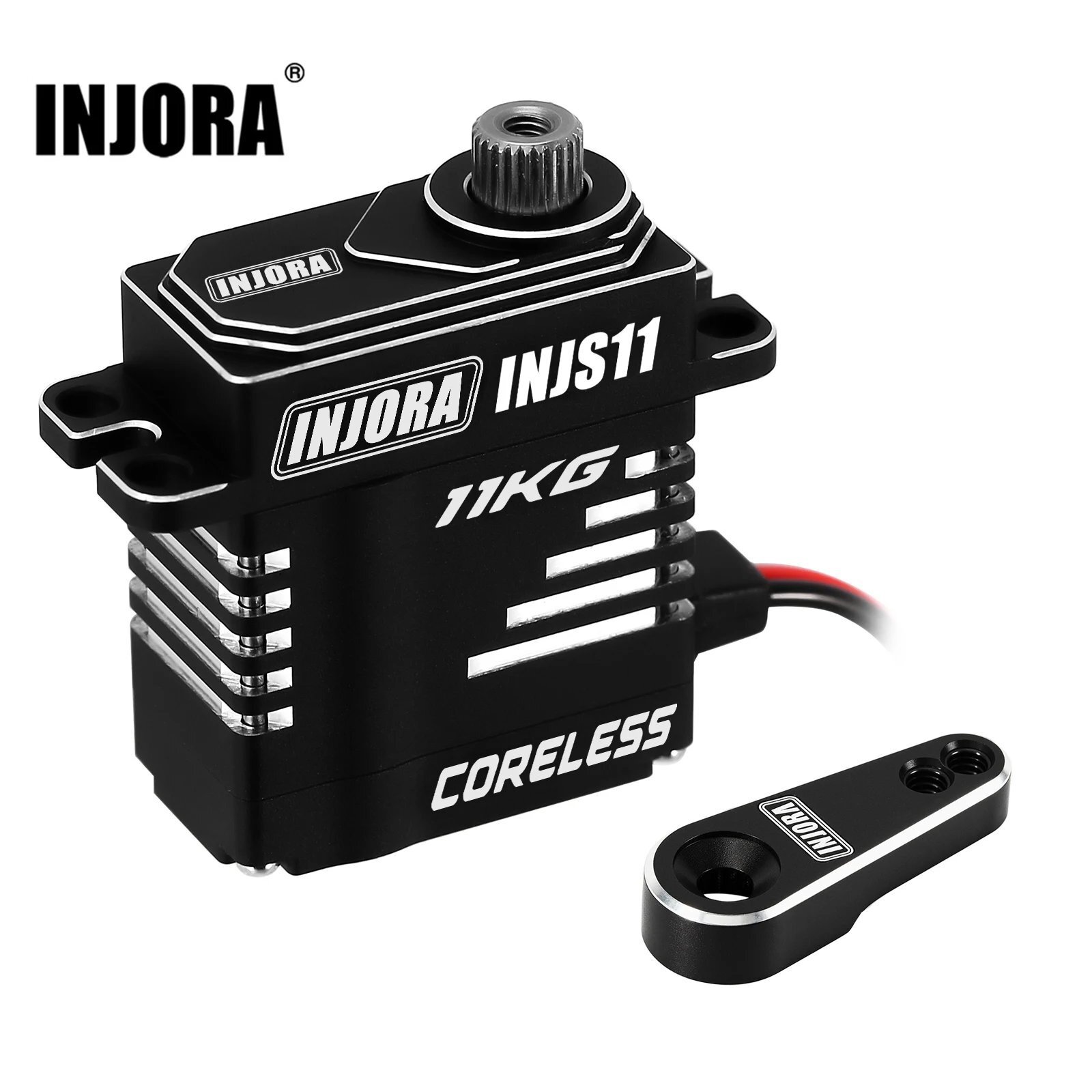 INJORA INJS11 高電圧コアレス サーボ アルミホーン付き 1/18 HPI Venture18 用 S22d8964174793