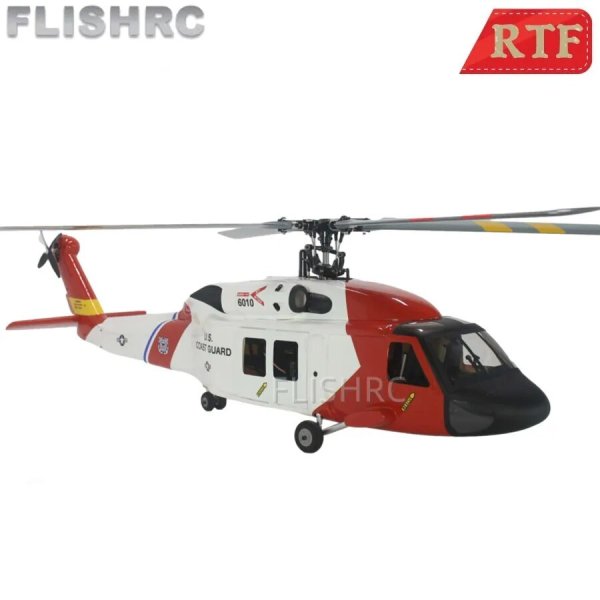 画像1: レッド FLISHRC FL500 スケール胴体 500 UH-60 ブラックホーク 4 ローターブレード RC ヘリコプター GPS H1 フライトコントロール付き RTF UH 60 F09 ではありません S22d5416341687 (1)