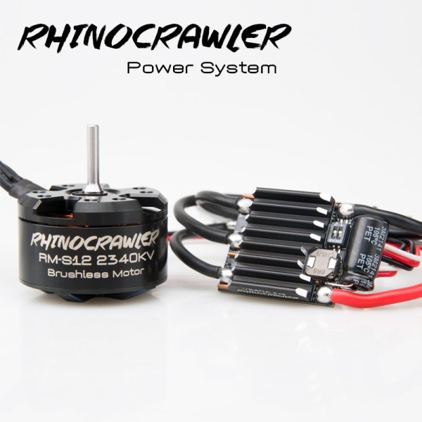 画像1: RhinoESC RC AM32 クローラー ESC 電源システム RM-S12 ブラシレスモーターコンボ 40A アキシャル  SCX10  traxxas  trx-4 MOA 用 S22d5692519678 (1)