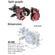 画像3: AN 1 セット RS-S100 エンジン RC ニトロ水冷シングルローター内燃モデル 2200-18500 Rpm  S22d5702936163 (3)