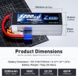 画像2: 2 個 Zeee 6S 5200mAh Lipo バッテリー 22.2V 100C ソフトケース EC5 プラグ付き S22d6236792584 (2)