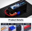 画像4: 2 個 ZEEE 3S 10000mAh Lipo バッテリー 14.8V 120C ソフトケース EC5 プラグ付き  S22d6358111231 (4)