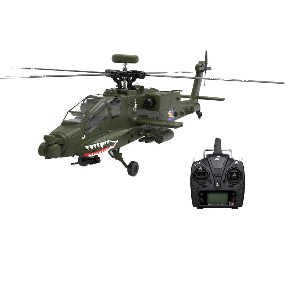 Eachine e250 ah-64 apache 2.4G 6ch 6軸ジャイロ デュアル ブラシレス モーター 1:32 スケール フライバーレス  rc ヘリコプター フタバ s-fhss プロトコルと互換性あり