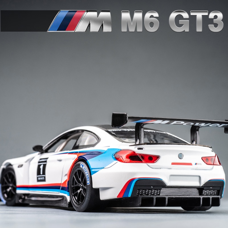 1:24 BMW M6 GT3 M4 ル・マン レーシングカー フリーホイーリング ハイ ...