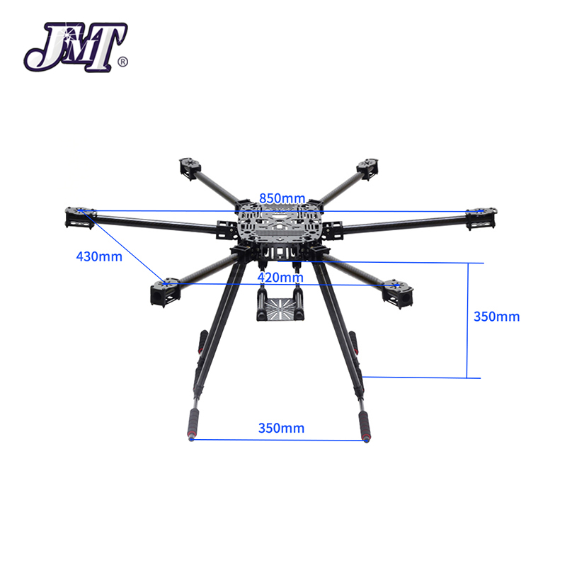 ZD850 DIYドローンキット6軸、着陸装置付きPIXフライトコントローラー