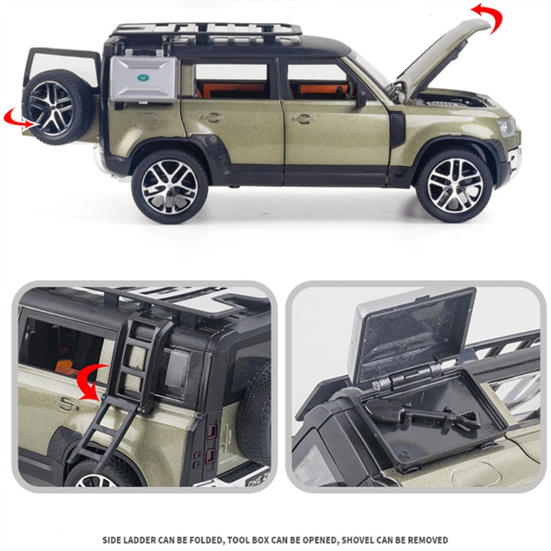 1/24 ローバー ディフェンダー SUV 合金 車模型 ダイキャスト & の金属