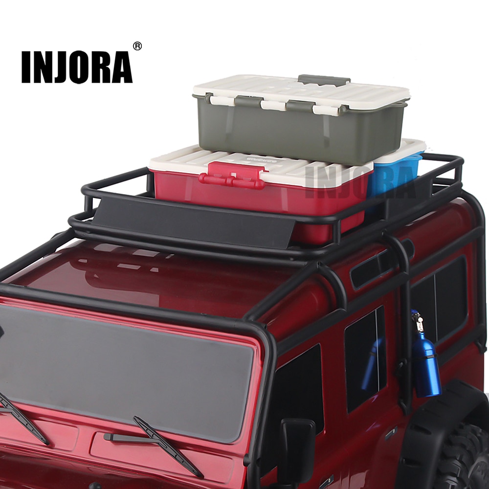 Injora 1個プラスチックrc車収納ボックス装飾ツールtraxxas Trx4軸scx10 D90 1 10 Rcクローラー