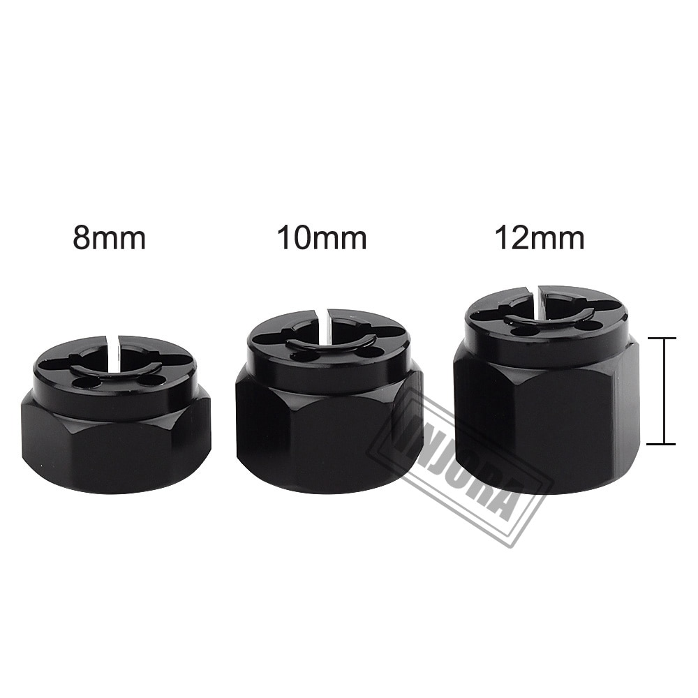 INJORAメタル12mmホイール六角ハブ幅延長8/10 / 12MM 1/10 RCクローラーアキシャルSCX10 90046 D90 TF2  MSTタミヤRCカーパーツ