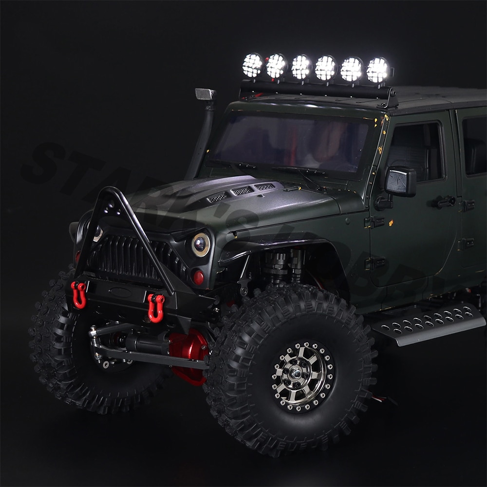 本物 LED ルーフ ライト バー RC カー クローラー用 black gts.com.pe