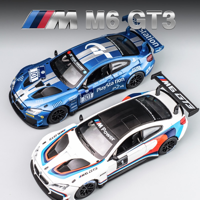 1:24 M6 GT3 M4DTMルマンレーシングカーフリーホイーリングハイライト