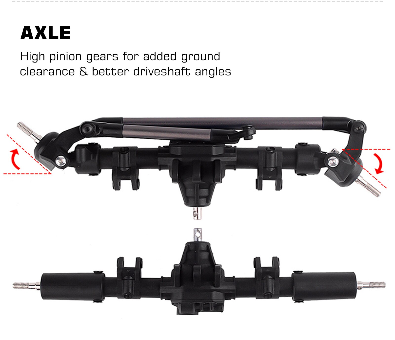 310mm ホイールベースロックバギーシャーシ、チューブロールケージ付き