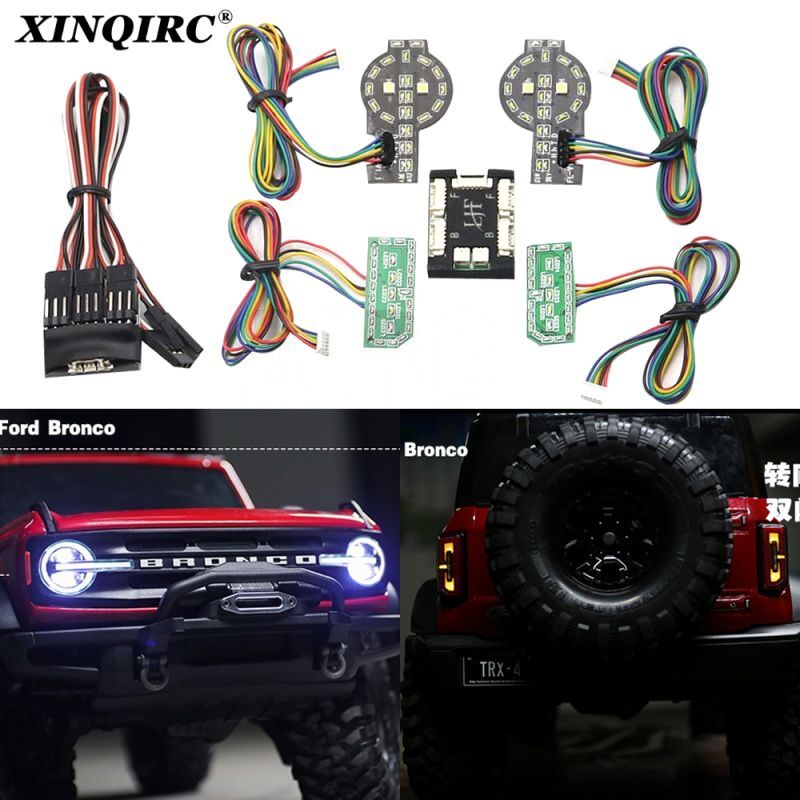 LEDライトシステムフロントおよびリアセット traxxas TRX4 2021 Bronco