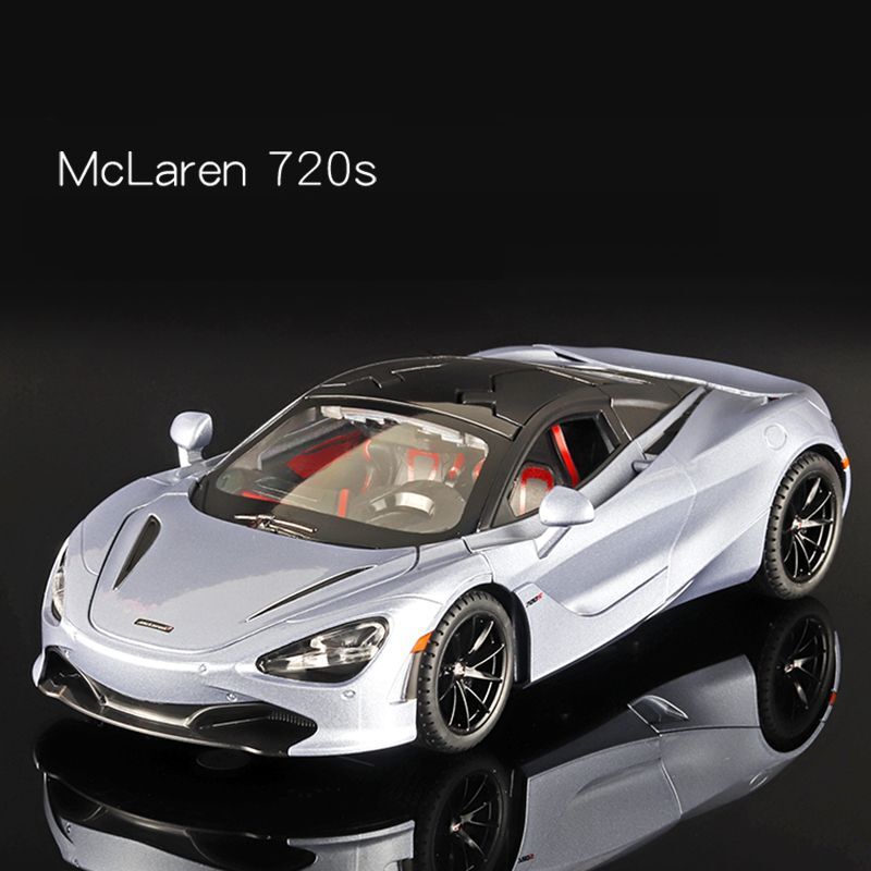 1:24 マクラーレン 720S スパイダーアロイ スポーツ車模型ダイキャスト