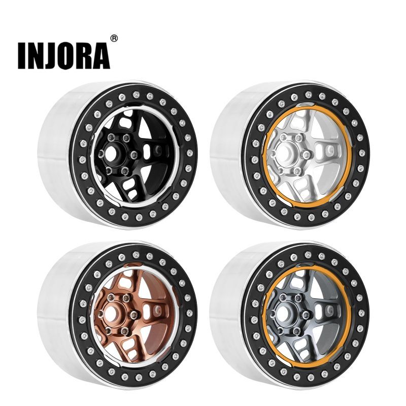 INJORA -10mm オフセット 5 スポーク 2.2 ビードロック ホイールリム 1